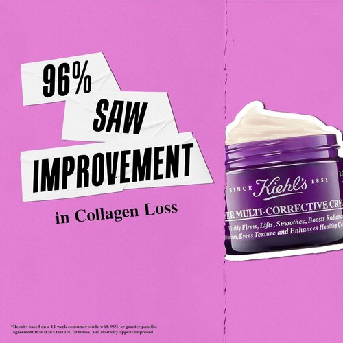 Kiehl's Super Multi-Corrective Cream - Anti-Aging Face & Neck Cream, Evens Skin Tone, Lightweight & Fast-Absorbing