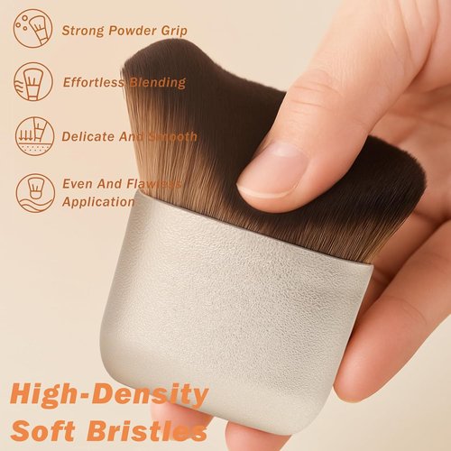 Kabuki Self Tanner Brush - Flawless Full Body & Face Makeup Applicator for Tanning & Bronzing