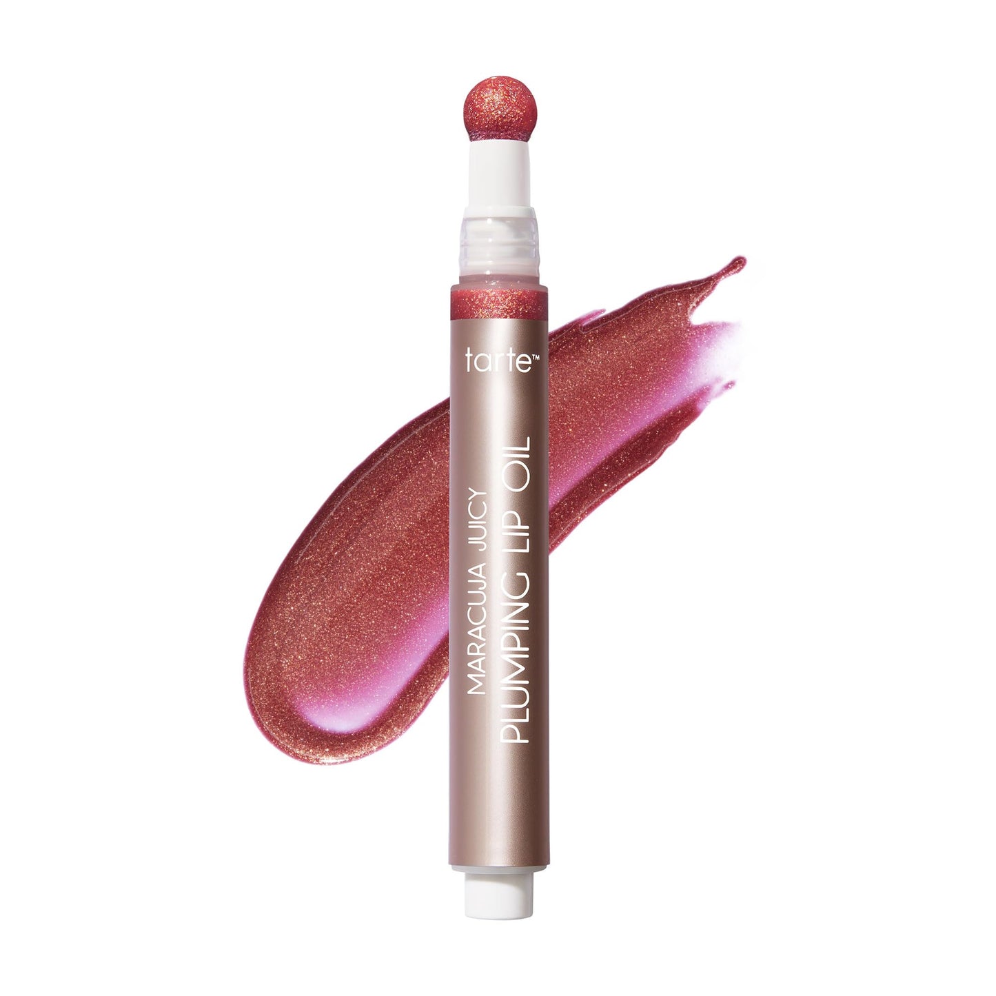 tarte maracuja juicy plumping lip oil - Hydrating & Volumizing Lip Plumper Gloss Balm with Nourishing Hyaluronic Acid & Vitamin E, Plumps & Moisturizes, Vegan & Cruelty Free