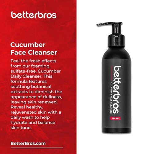 Regine Switzerland Cucumber Face Wash for Men - Hydrating Sulfate-Free Cleanser with Botanical Extracts | Refreshing Daily Skincare
