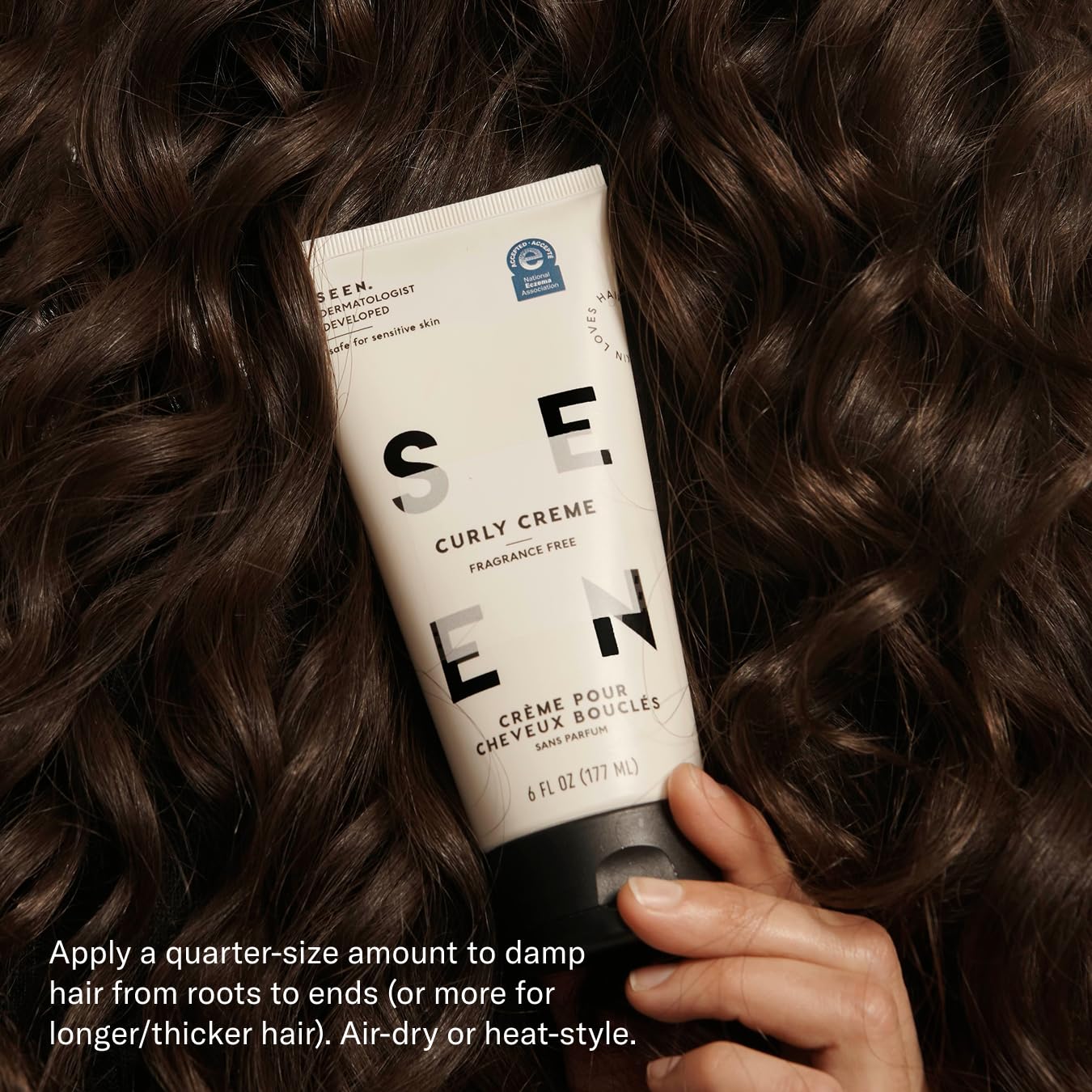 SEEN Curly On The Go Kit - Fragrance-Free Curl-Defining Hair Bundle | Non-Comedogenic & Safe for Sensitive Skin