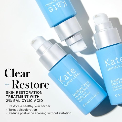 Kate Somerville EradiKate Acne Mark Fading Gel - Salicylic Acid Acne Treatment - Visibly Reduces Acne Scars, Clears Skin & Prevents Breakouts, 1 Fl Oz