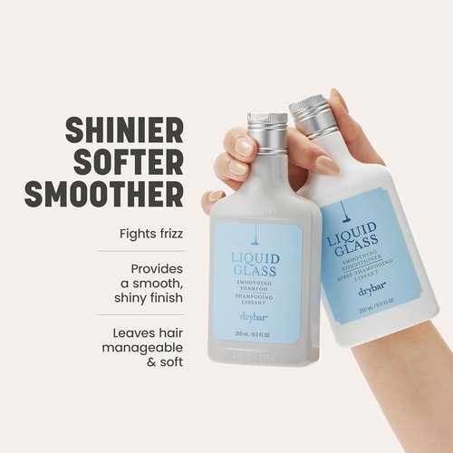 Drybar Liquid Glass Smoothing Shampoo - Reduces Frizz, Adds Shine & Smoothness | Lightweight, Vegan Formula for All Hair Types
