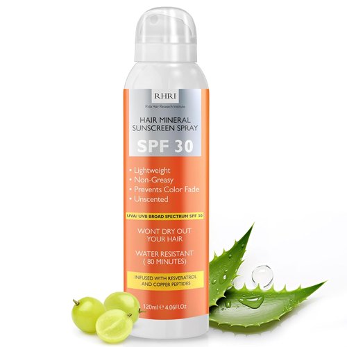 Premium SPF 30 Hair Sunscreen - Non-Greasy Aerosol Spray for UV Protection | Prevents Sunburn & Color Fade | 4.06 fl oz
