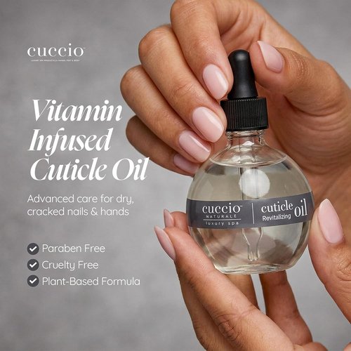 Cuccio Naturale Revitalizing Cuticle Oil - Lightweight Hydrating Nail Conditioner with Vitamin E | 2.30 Fl Oz
