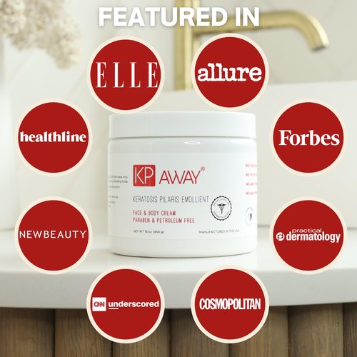 KPAWAY Moisturizing Keratosis Pilaris Cream for Kids | Gentle Hydration for Dry, Bumpy Skin | Dermatologist-Developed Lotion | Non-Irritating, Acid-Free Formula | 16 oz