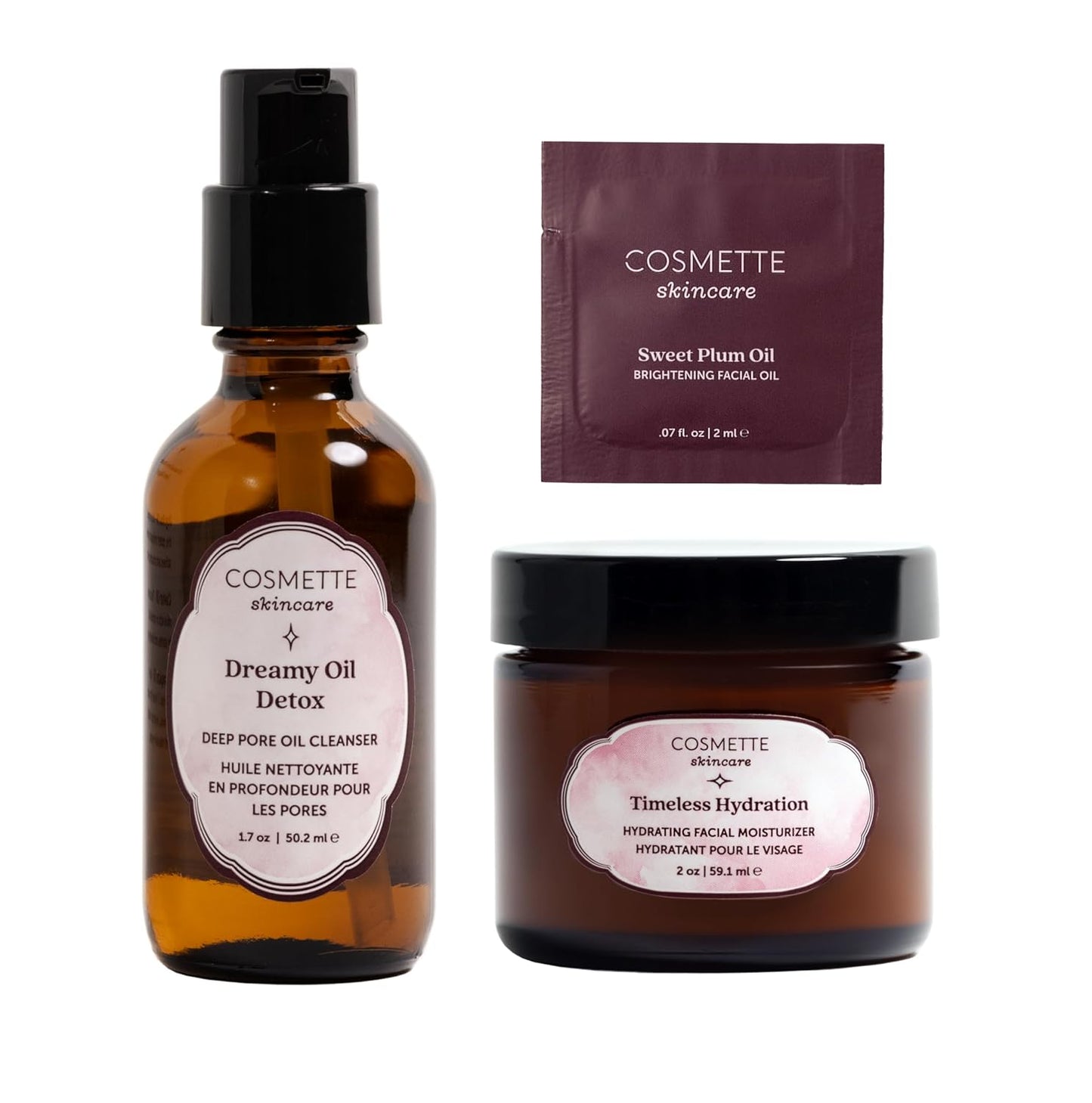 Skiennix Daily Fine Lines Solution Bundle - Dreamy Oil Detox Cleanser & Timeless Hydration Moisturizer