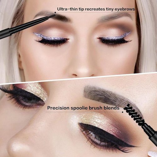 O'CHEAL Eyebrow Pencil - Premium Longwearing Formula with Spoolie Brush | Universal Waterproof Design