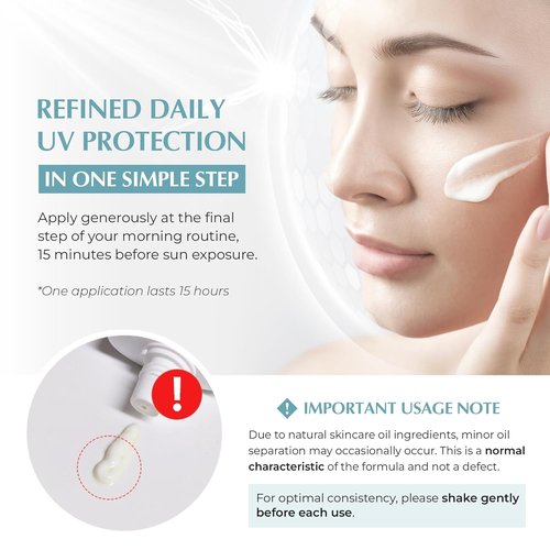 JEU'DEMEURE Anti-Aging SPF 50 Face Sunscreen Lotion - Lightweight, Non-Sticky Formula for Sensitive Skin | 1.69 fl oz