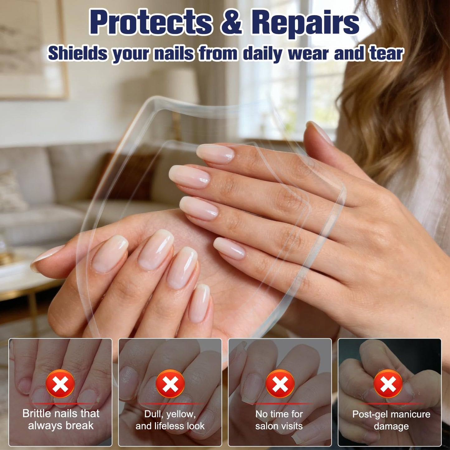 Keratin Nail Care Oil, Deeply Moisturizing Treatment for Strong, Glossy Nails, Contains Aloe Vera & Lavender Cuticle Oil, Repairs Dry Weak Nails (2pcs,16ML)