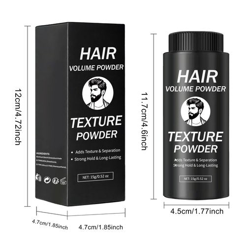 IONSGAKO 2PCS Hair Texture Styling Powder for Men & Women, Hair Texturizing & Volumizing Powder Add Instant Volume Long-Lasting Hold Non-Greasy Matte Finish for All Hair Types