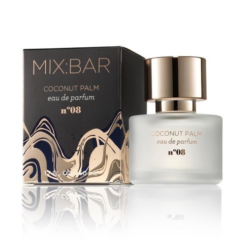 MIX:BAR Perfume for Women - Coconut Palm Fragrance - Eau de Parfum Spray - Notes of Coconut Wood,Vanilla, Salty Accord, Incense, Amber, Musk Milk, 1.7oz