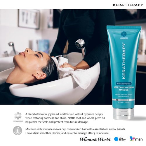 Keratherapy Keratin Infused Deep Conditioning Masque - Moisturizing Hair Treatment, 8 fl. oz.