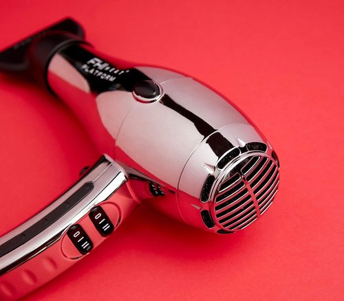 FHI Heat Hair Dryer - Professional Tourmaline Ceramic Technology | 2000 Watts, Chrome Finish