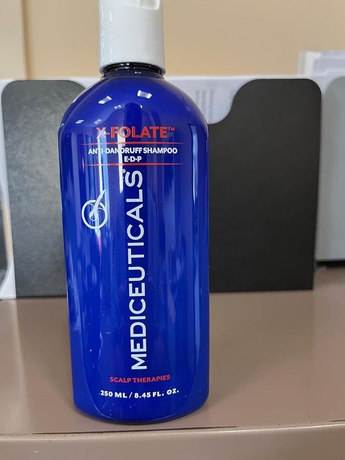 Mediceuticals X-Folate Shampoo - Anti-Dandruff Formula for Flaky Scalp Relief - 8.45 oz/250ml