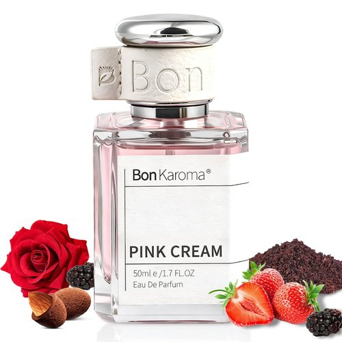 **Pink Cream Eau de Parfum for Women - 1.7 oz Long-Lasting Fragrance with Strawberry, Rose & Musk**