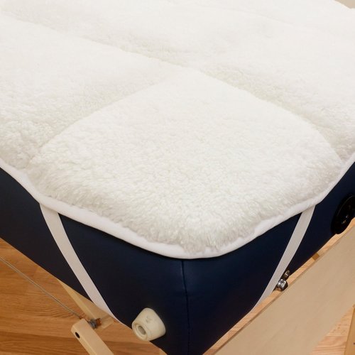 Body Linen Deluxe Quilted Fleece Massage Table Pad Set - Soft, Lint-Free Microfiber with Face Cradle Cover