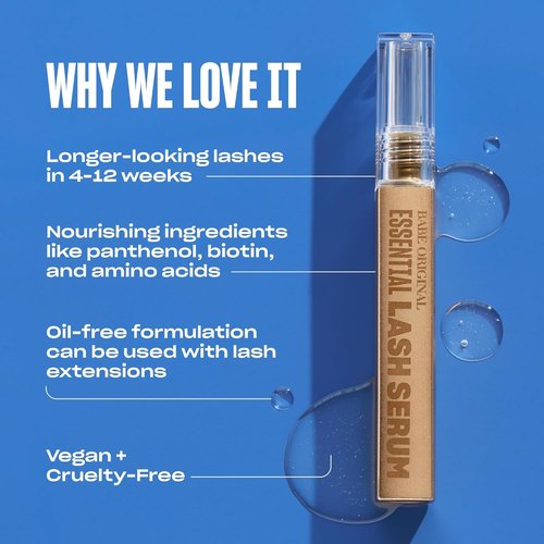 Babe Original Lash Serum - Advanced Treatment for Fuller, Longer Eyelashes & Brows | Vegan & Cruelty-Free