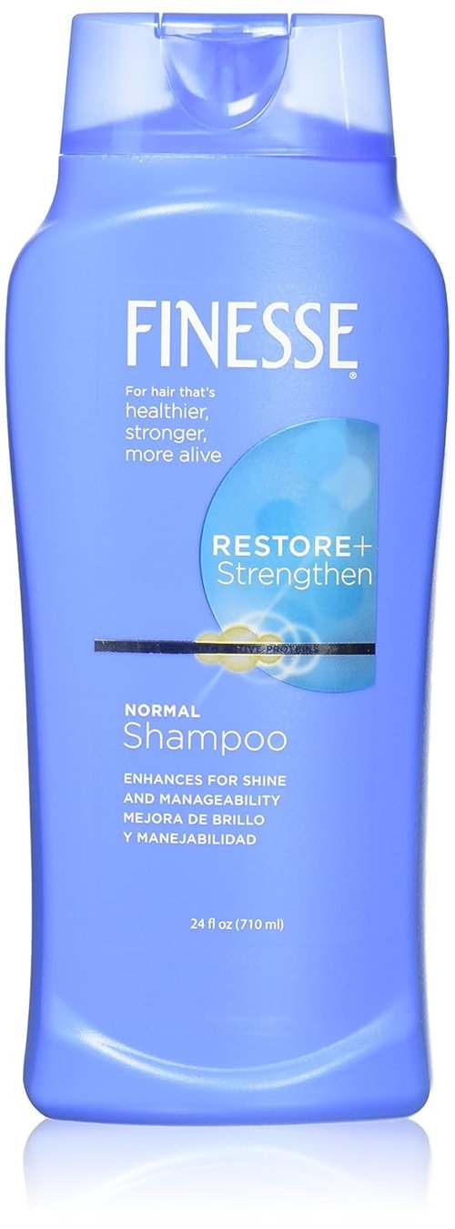 Finesse Restore + Strengthen Shampoo - Moisturizing Formula for Dry, Damaged Hair | 24 oz