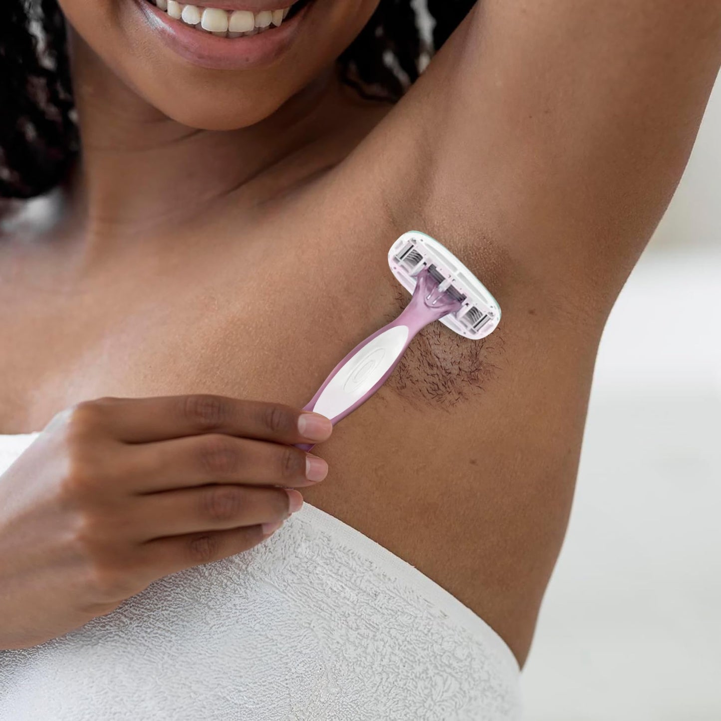 BIC Soleil Sensitive Advanced Women's Disposable Razors With 360 Degree Water Activated Moisture Strip for Enhanced Glide, Shaving Razors With 5 Blades, 5 Count