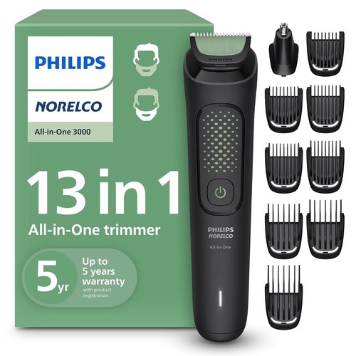 Philips Norelco All-in-One Trimmer - 13-in-1 Beard Styler & Hair Clipper with 9 Length Settings