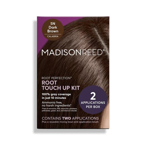 Madison Reed Root Perfection Touch Up Kit - 5N Calabria Dark Brown | 100% Gray Coverage in 10 Minutes, Ammonia-Free