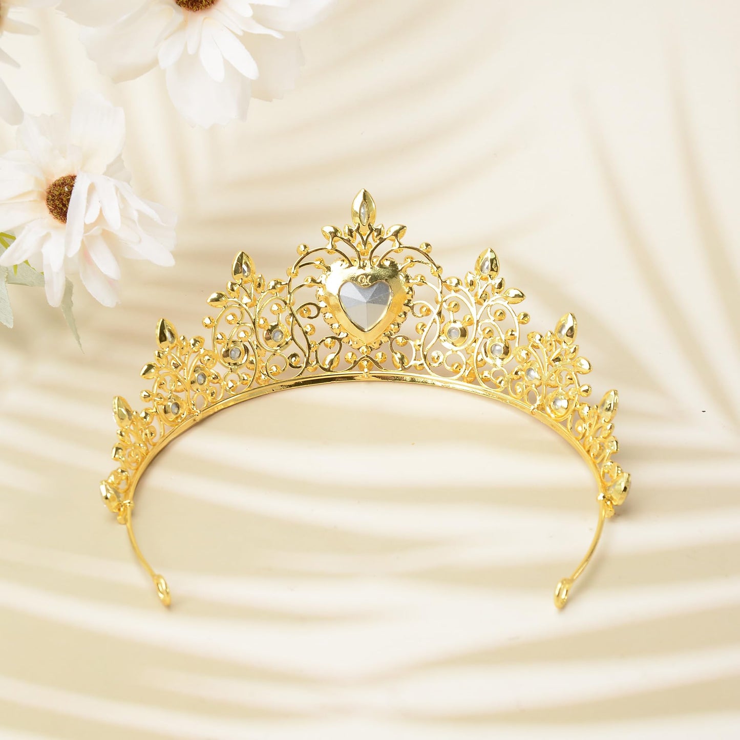 S SNUOY Tiaras and Crowns for Women Crystal Queen Crowns Rhinestone Princess Tiaras Hair Accessories for Bridal Birthday Prom Party - July Ruby