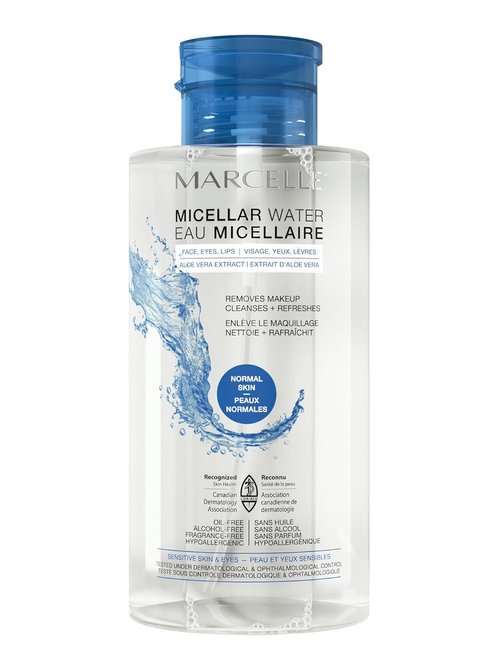 Marcelle Micellar Water - Gentle Makeup Remover with Aloe Vera for Sensitive Skin | 13.5 Fl. Oz.