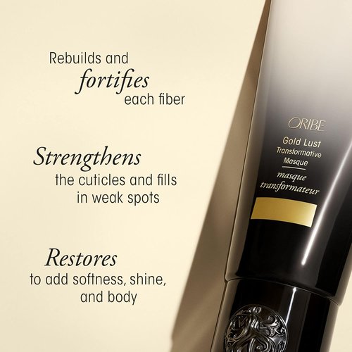 Oribe Gold Lust Transformative Hair Mask - Deep Conditioning Treatment for Dry Hair - 1.7 oz Travel Size