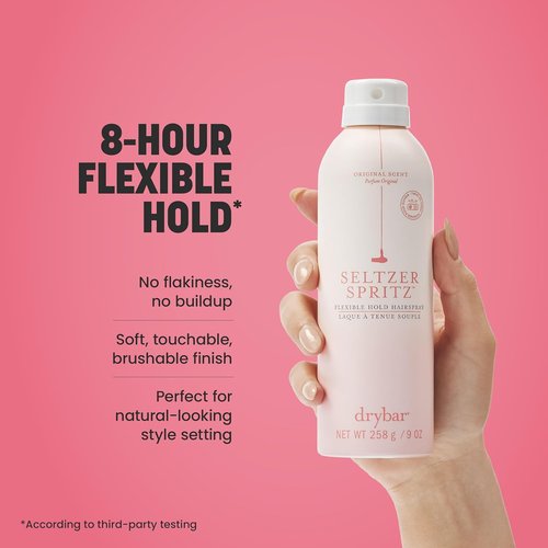 Drybar Seltzer Spritz Flexible Hold Hairspray - 8-Hour Hold with Touchable Finish & Ultrafine Mist