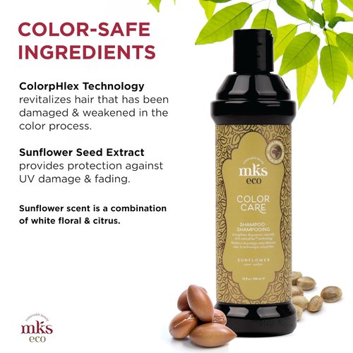 MKS Eco Color Care | Sunflower Scented Hair Treatment - 10 fl oz - Protects Color & Adds Shine