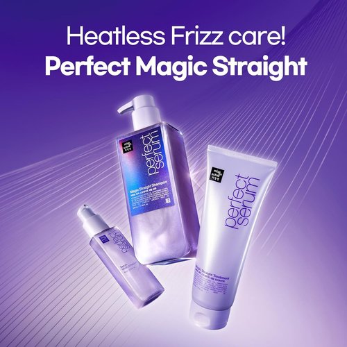 Mise En Scene Perfect Serum Magic Straight - Frizz Control Hair Taming Oil | Heat Protectant | 2.70 Fl Oz