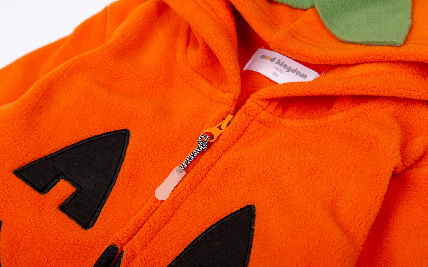 Mud Kingdom Baby Boys Girls Pumpkin Fleece Hoodies Sweatshirts Full Zipper Long Sleeve Happy Halloween Orange 18-24 Months