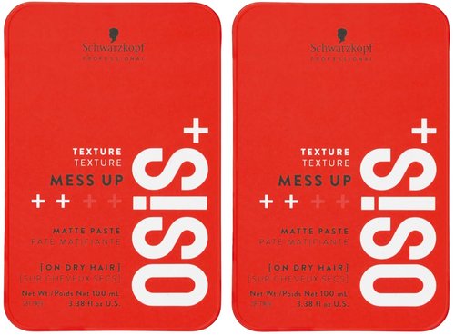OSiS+ Mess Up Matte Styling Paste - Medium Control & Flexible Hold for Effortless Styles