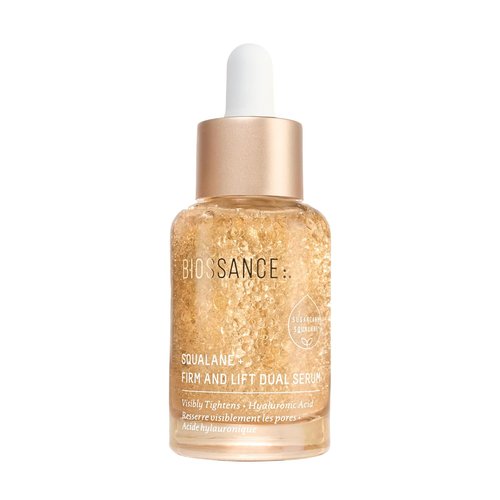 Biossance Squalane + Firm & Lift Dual Serum - Hydrating Face Serum for Mature Skin - 30ml