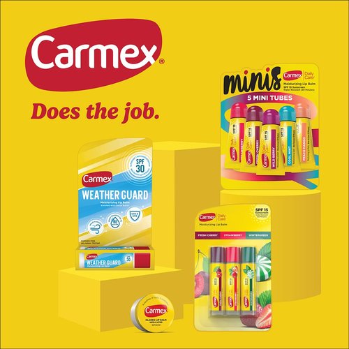 Carmex Classic Lip Balm Pack - Moisturizing Weather Guard & Daily Care | 7-Count Variety (3 Tubes, 4 Sticks)
