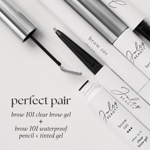 Julep Brow 101 Clear Eyebrow Sculpting Gel - Precision Brush for Long-Lasting, Natural Brows