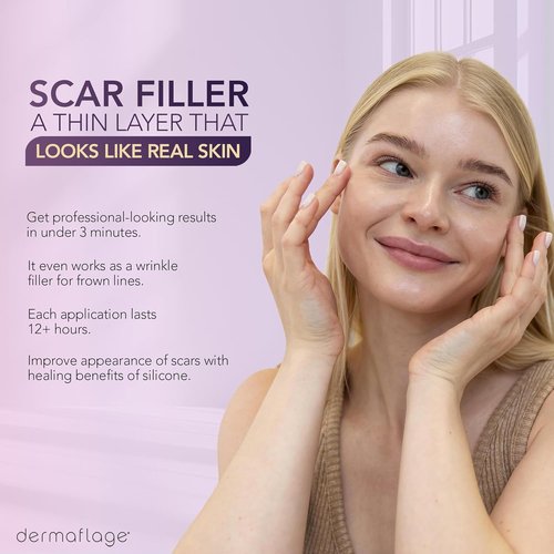 Dermaflage Scar Filler Refill - 4 Applicators for Flawless Skin Coverage