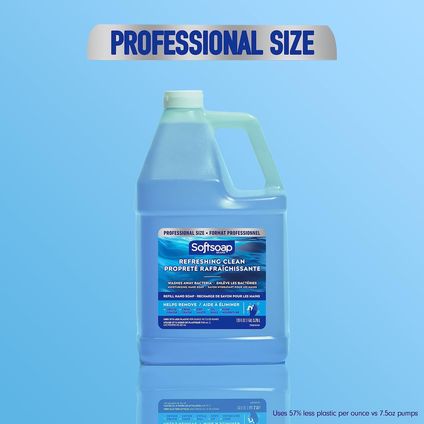 Softsoap Antibacterial Liquid Hand Soap - Refreshing Clean & Moisturizing - 1 Gallon (Pack of 4)