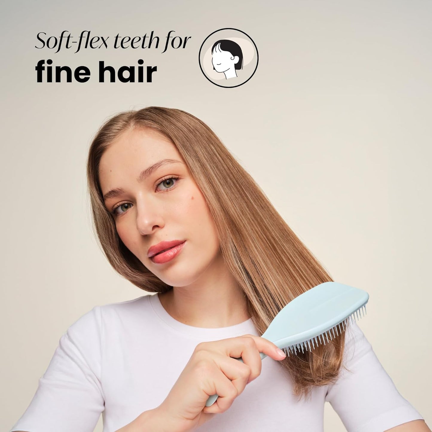 Tangle Teezer Detangler Hairbrush Duo - Reduces Breakage & Eliminates Knots | Large & Travel Size, Blue & Mint
