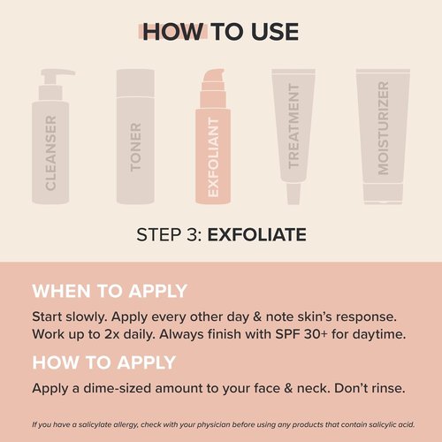 Paula's Choice 2% BHA Exfoliant Lotion - Salicylic Acid Facial Exfoliator for Pores & Wrinkles | 3.3 Oz