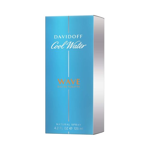 Davidoff Cool Water Wave Eau de Toilette - Fresh Woody Men's Cologne with Sichuan Pepper & Juniper - Long Lasting Fragrance