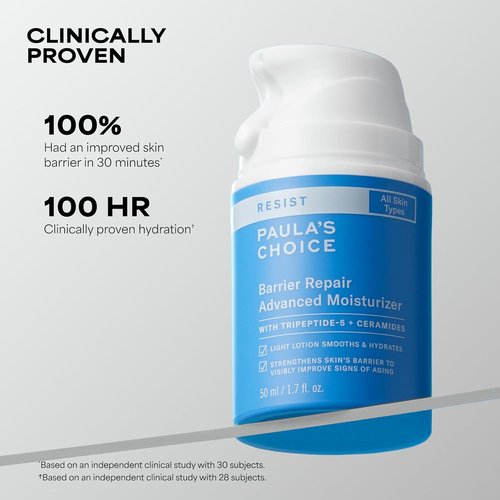 Paula's Choice RESIST Barrier Repair Moisturizer - Deep Hydration Face Cream with Ceramides & Peptides | Anti-Aging for All Skin Types