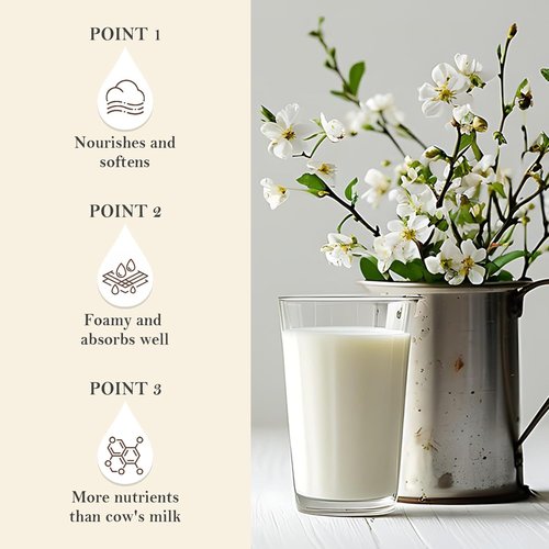 Goat Milk Body Wash - Hydrating Shower Gel for All Skin Types | Nourishing Cleanser, 500 ML