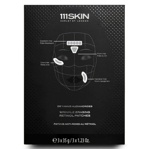 111SKIN Wrinkle Erasing Retinol Patches - Non-Invasive Forehead & Under Eye Treatment | Vitamin C & Peptides, 3 x 1.23 oz