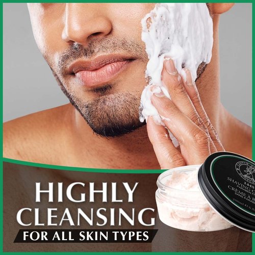 Castle Forbes 1445 Shaving Cream - Moisturizing Smooth Lather with Essential Oils | 6.8 fl. oz. | Protects Against Razor Burn & Irritation