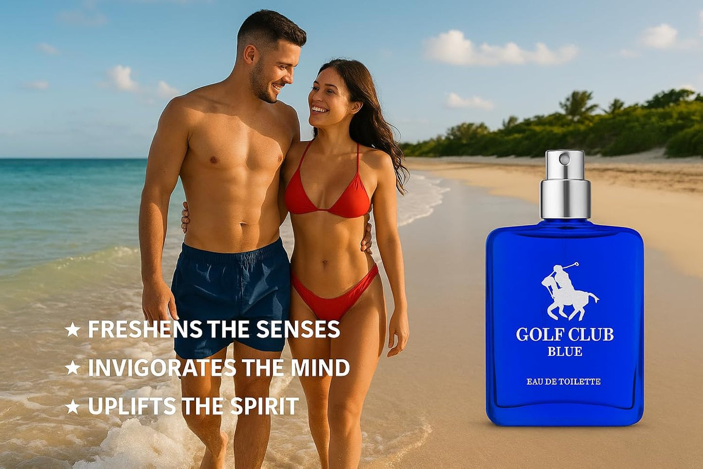 Skiennix Men's Perfume - Long-Lasting Sports Fragrance Eau de Toilette in Elegant Blue Glass Bottle (100ml)