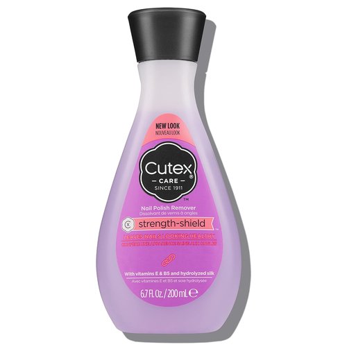 Cutex Strength Shield Nail Polish Remover - Nourishing Formula with Vitamins E & B5 | 6.7 fl oz