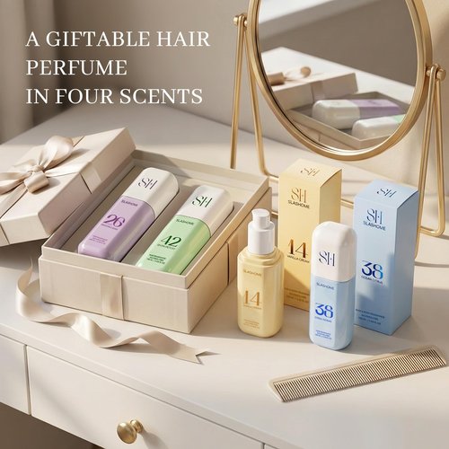 slashome Hair Perfume for Men & Women – Citrus Ocean, Alcohol-Free Moisturizing Hair & Body Mist, Long-Lasting Citrus Woody Fragrance for Hair, Wigs & Fabric, 100ml, Father’s Day & Birthday Gift
