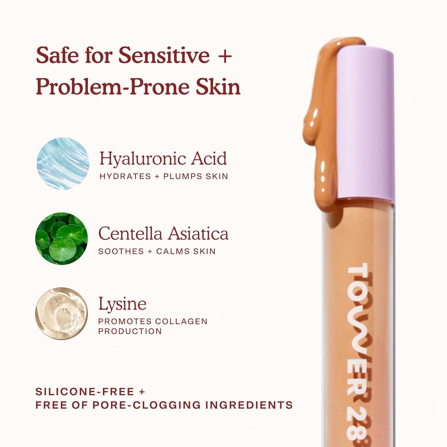 Tower 28 Swipe Serum Concealer - Hydrating Medium-Full Coverage + Under Eye Brightener - 11 Tan/Medium Warm (0.22 oz)